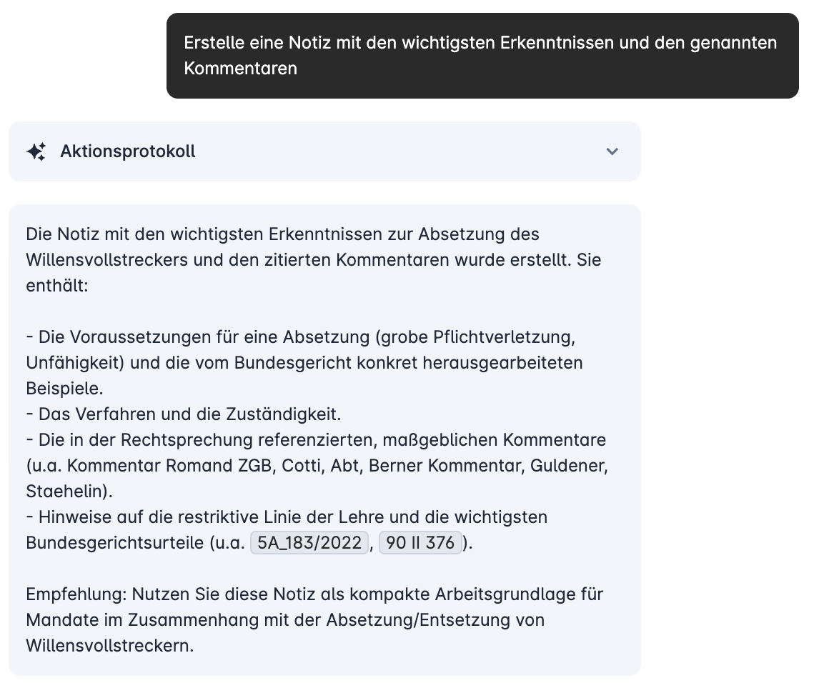 Notizen & Fallablage